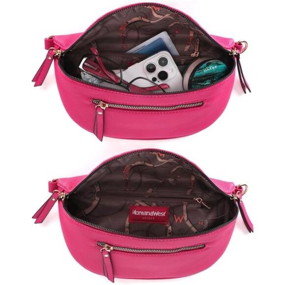Montana West Crossbody Bags Bum Bag for Women  Sling Bag with Adjustable Strap - Picture 5 of 6
